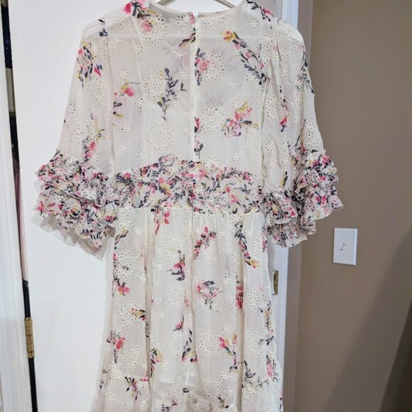 French Connection FCUK Flores Scatter Georgette Boho Floral Dress S NWOT - Picture 9 of 12